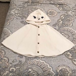 Gymboree White Cat Cape Size 2 Toddler